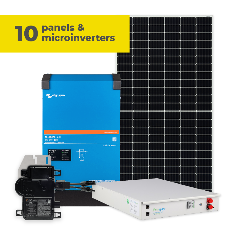 10 panels and microinverters